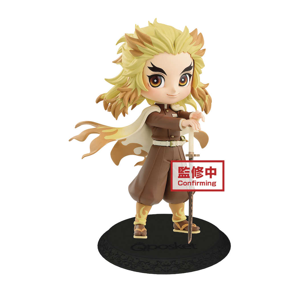 Demon Slayer Kimetsu Q Posket Kyojuro Rengoku Figure Ver 2 