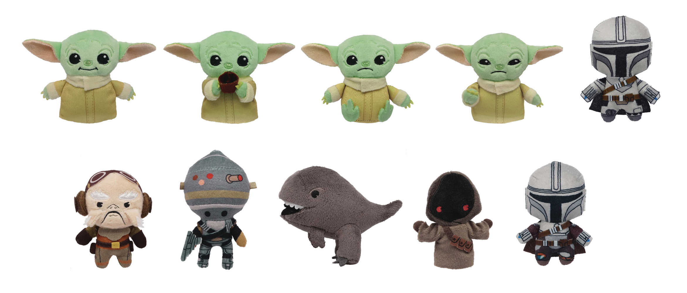 The Mandalorian Plush Bag Clip 24 Pc Blind Mystery Box Display 