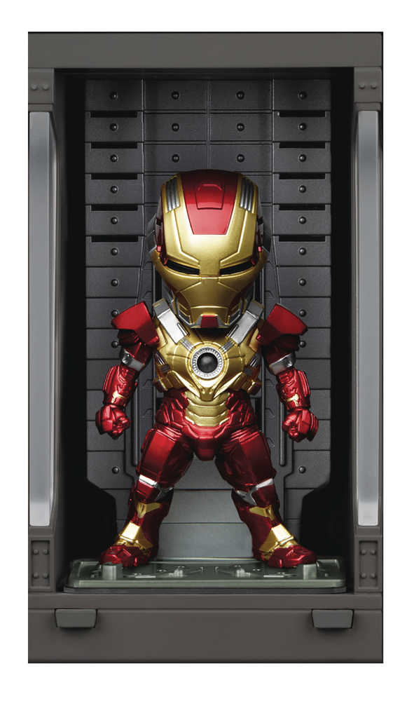 Iron Man 3 Mea 022 Iron Man Mk Xvii with Hall Of Armor Figure 