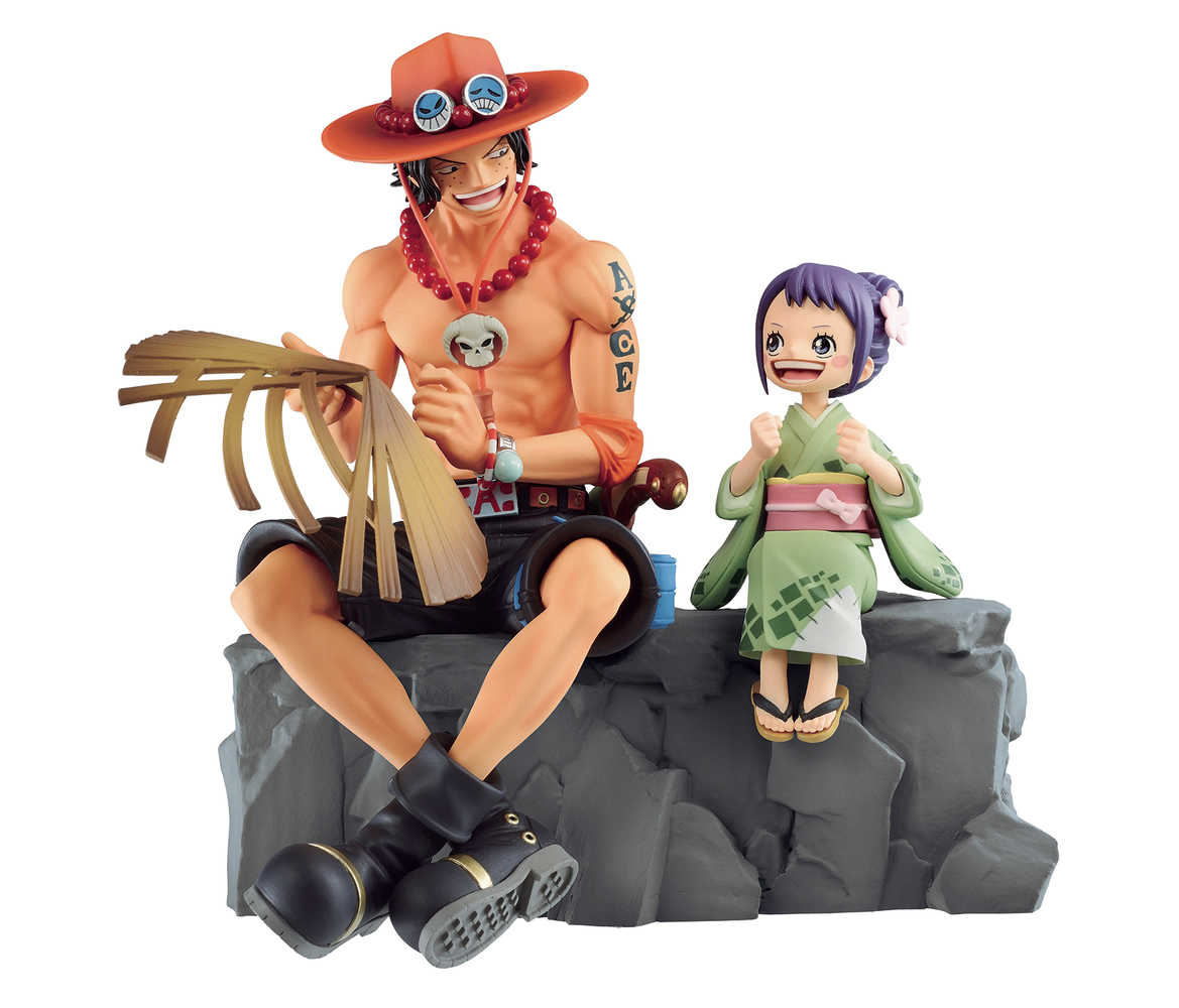 One Piece Emorial Vignette Ace & Otama Ichiban Figure  
