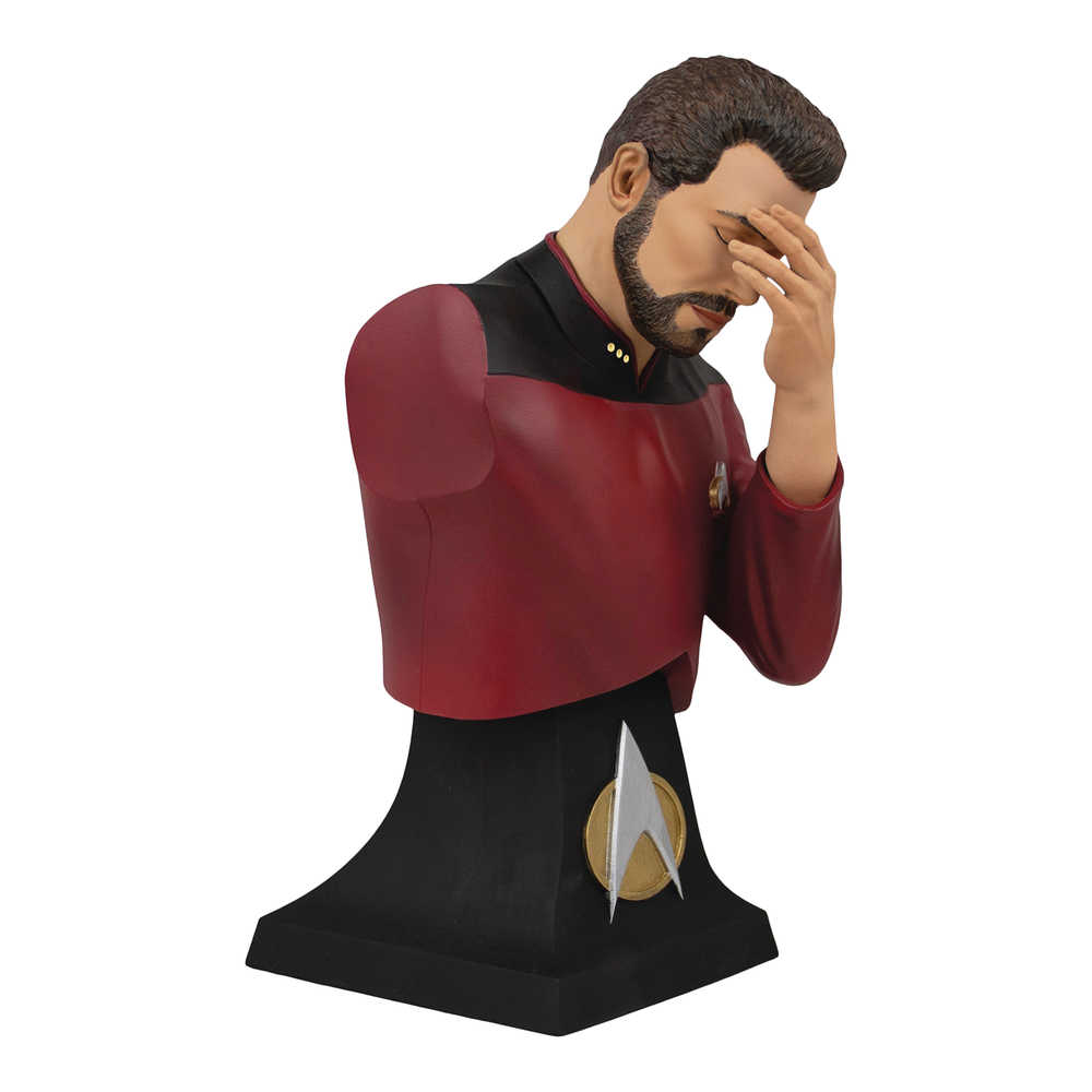 Star Trek Tng Riker Facepalm Con Excl Mini Bust Paper Weight
