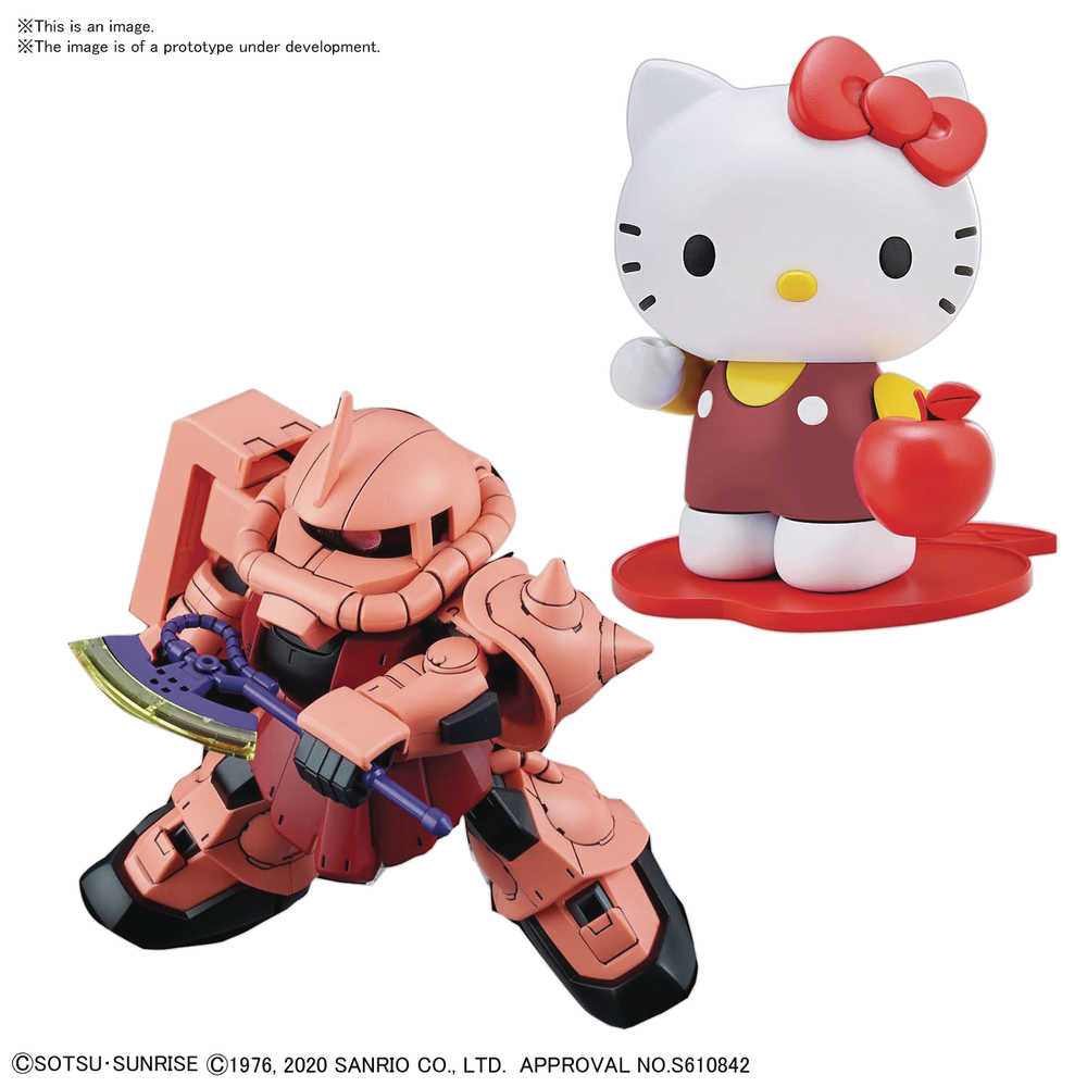 Hello Kitty Ms 06 S Chars Zaku II Gundam Cross Silhou Model Kit