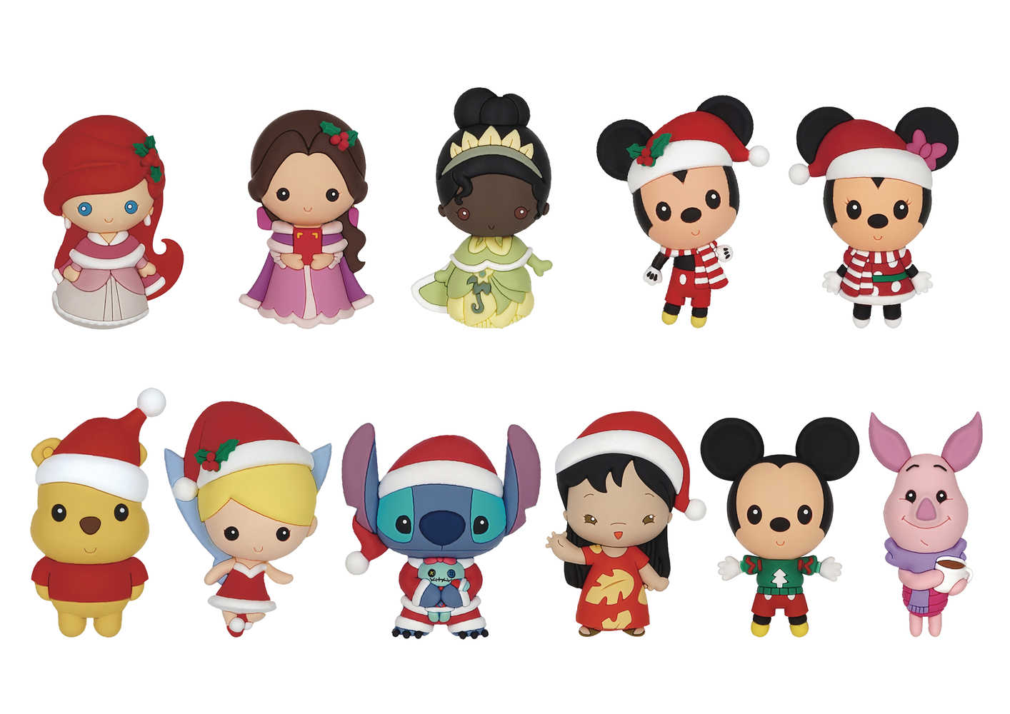 Disney Christmas 3 D Foam Bag Clip 24 Pcs Blind Mystery Box Display 