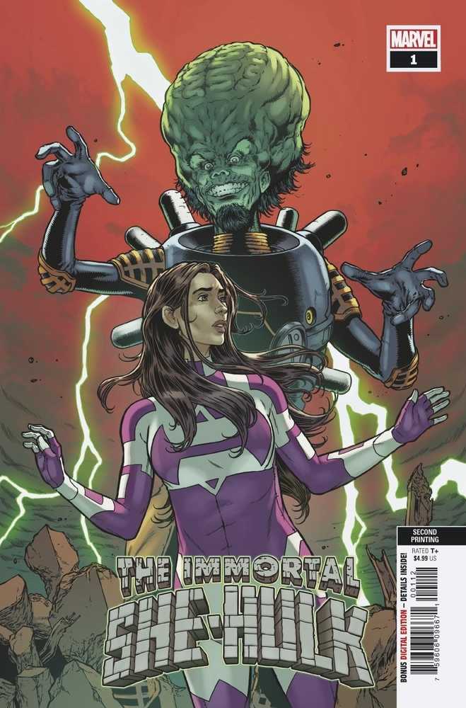 Immortal She Hulk #1 2nd Printing Davis Hunt Variant