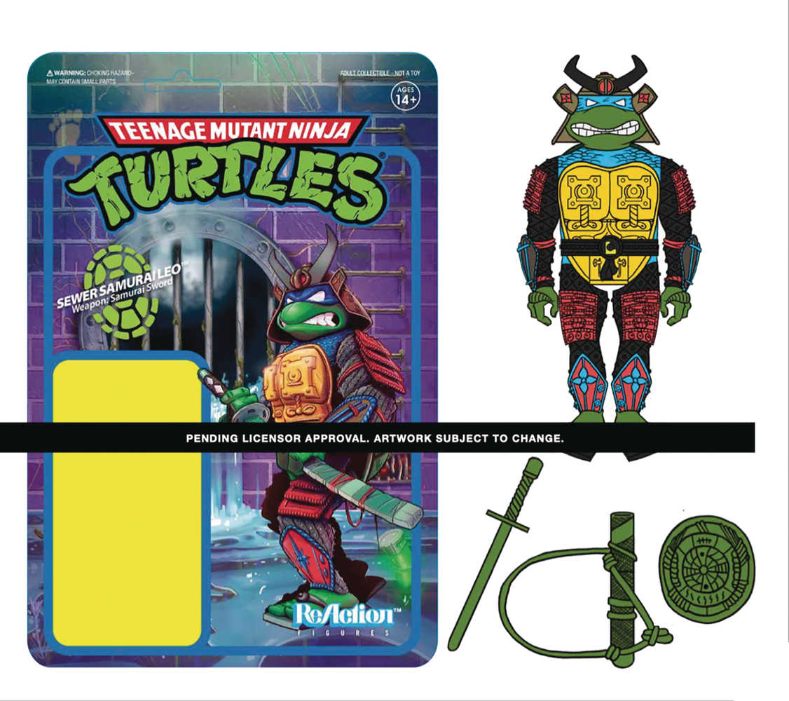 Teenage Mutant Ninja Turtles Samurai Leonardo W3 Reaction Figure  