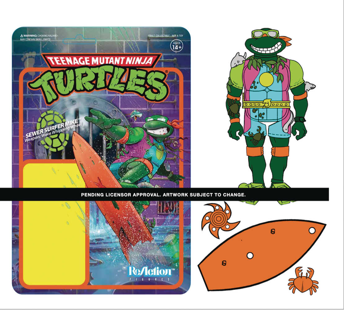 Teenage Mutant Ninja Turtles Sewer Surfer W3 Reaction Figure  