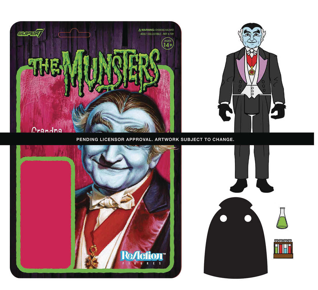 Munsters Grandpa W3 Reaction Figure  