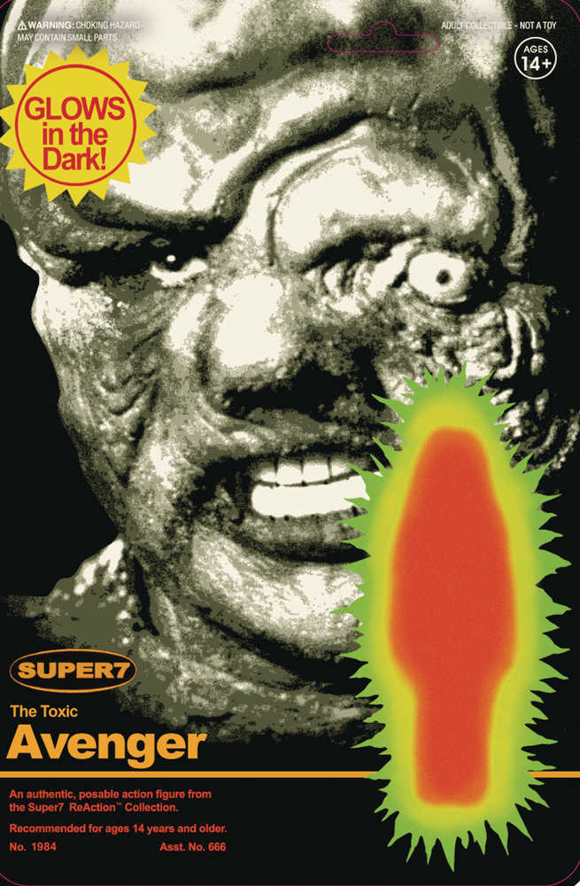Toxic Avenger Toxie Monster Glow Reaction Figure  