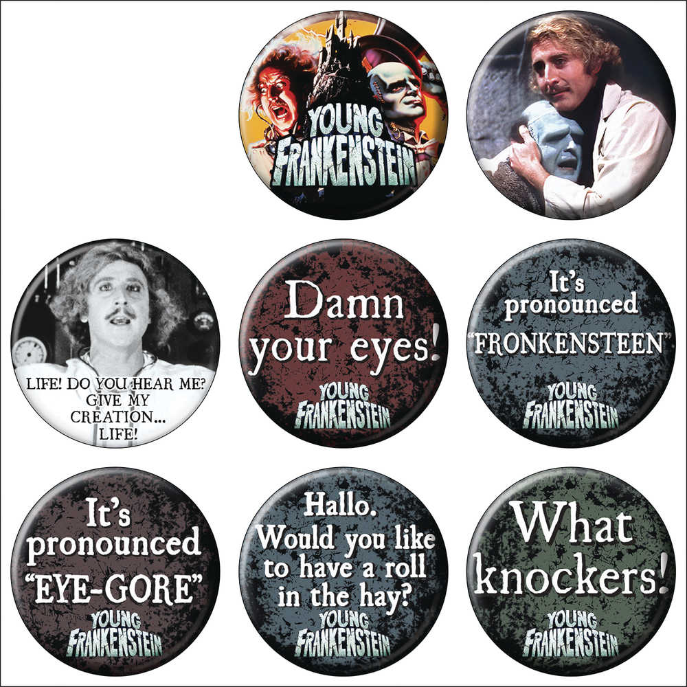 Young Frankenstein 144 Pc Button Assortment Display 