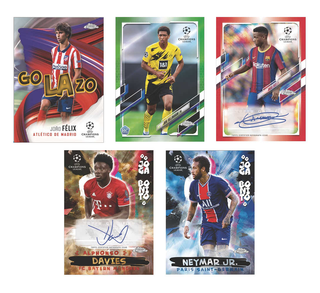 Topps 2021 Chrome Uefa Champions League Trading Card Box  