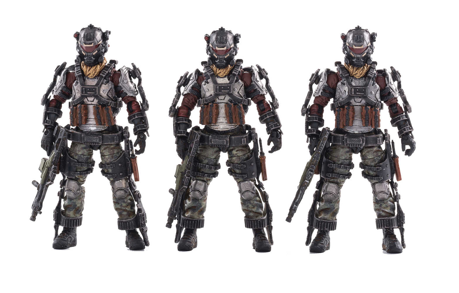 Joy Toy Skeleton Forces Double Sickle Squad 1/18 Figure 3 Pk