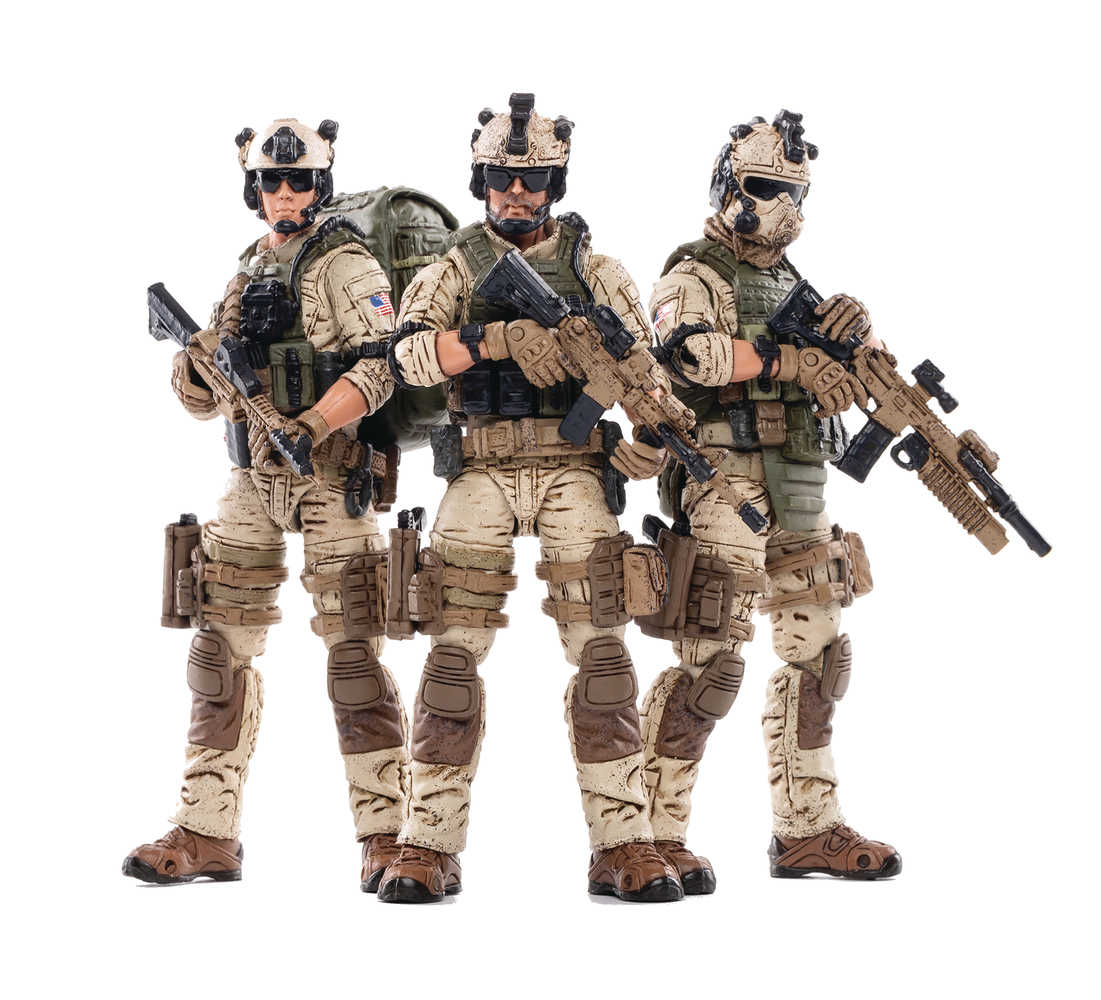 Joy Toy Us Army Delta Force 1/18 Figure 3 Pk  
