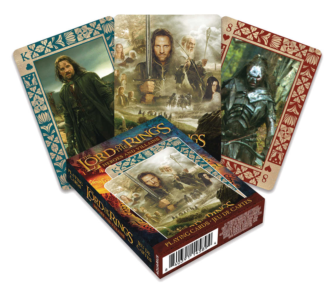 Lord of the Rings Heroes And Villains Playing Cards 