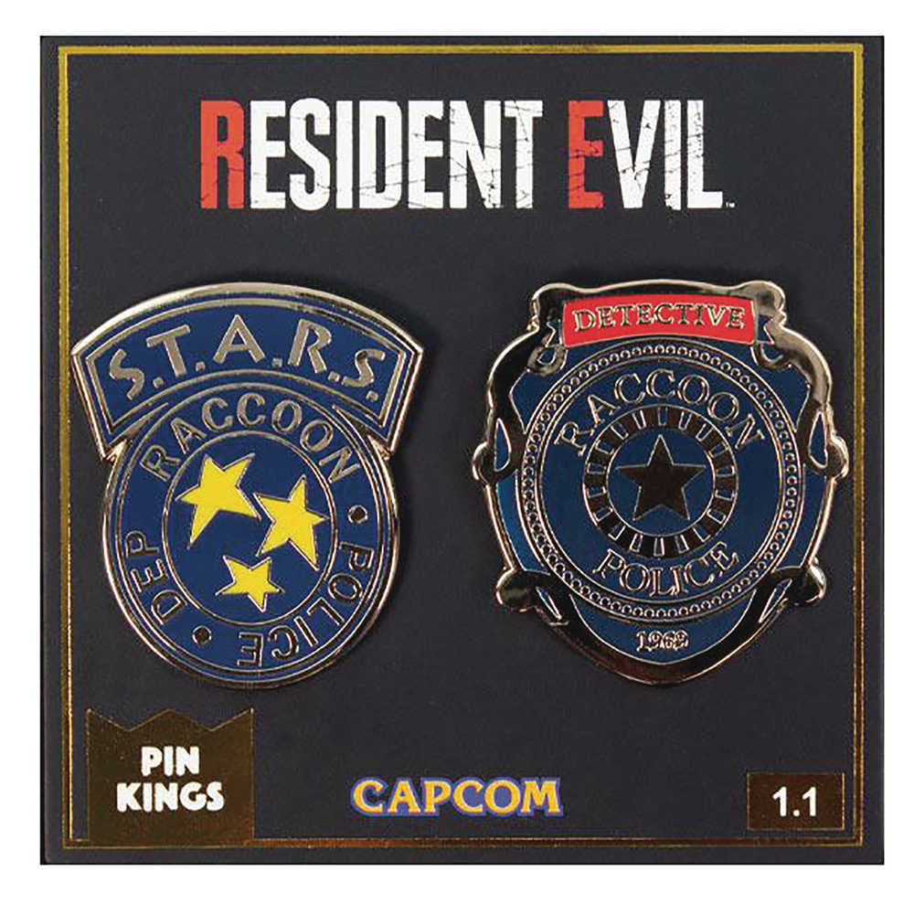 Pin Kings Resident Evil Raccoon Police Pin Set  