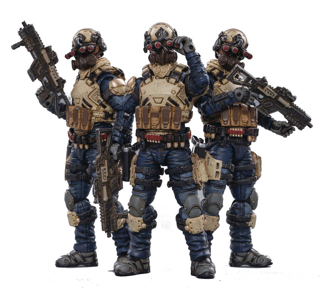 Joy Toy Starhawk 8 Th Army Indigo Fleet 1/18 Figure 3 Pk 