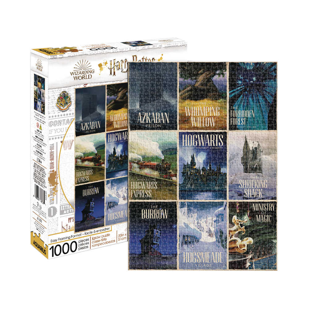 Aquarius Harry Potter Travel Posters 1000 Pc Puzzle 