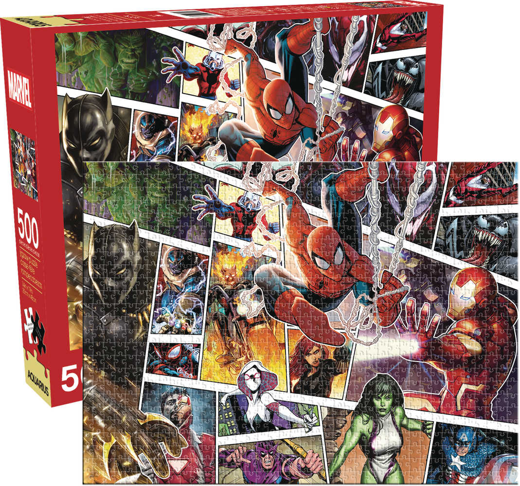 Aquarius Marvel Panels 500 Pc Puzzle 