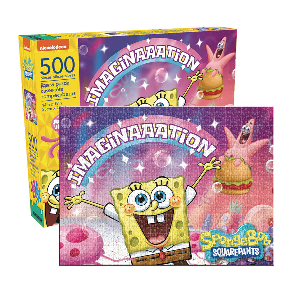 Aquarius Spongebob Square Pants Imagination 500 Pc Puzzle 
