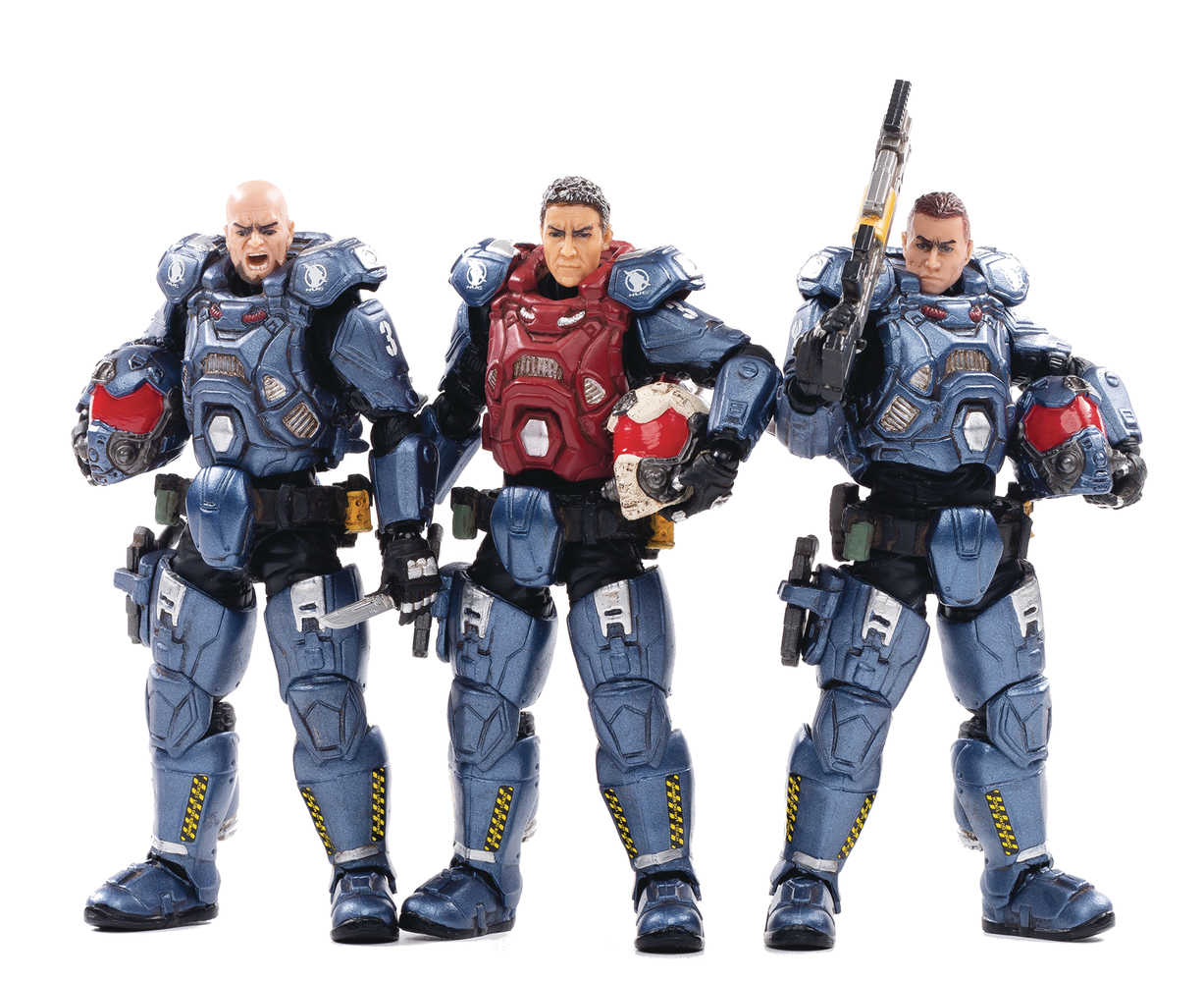 Joy Toy North Union 03 St Interstellar Trooper 1/18 Figure 3 Pk (