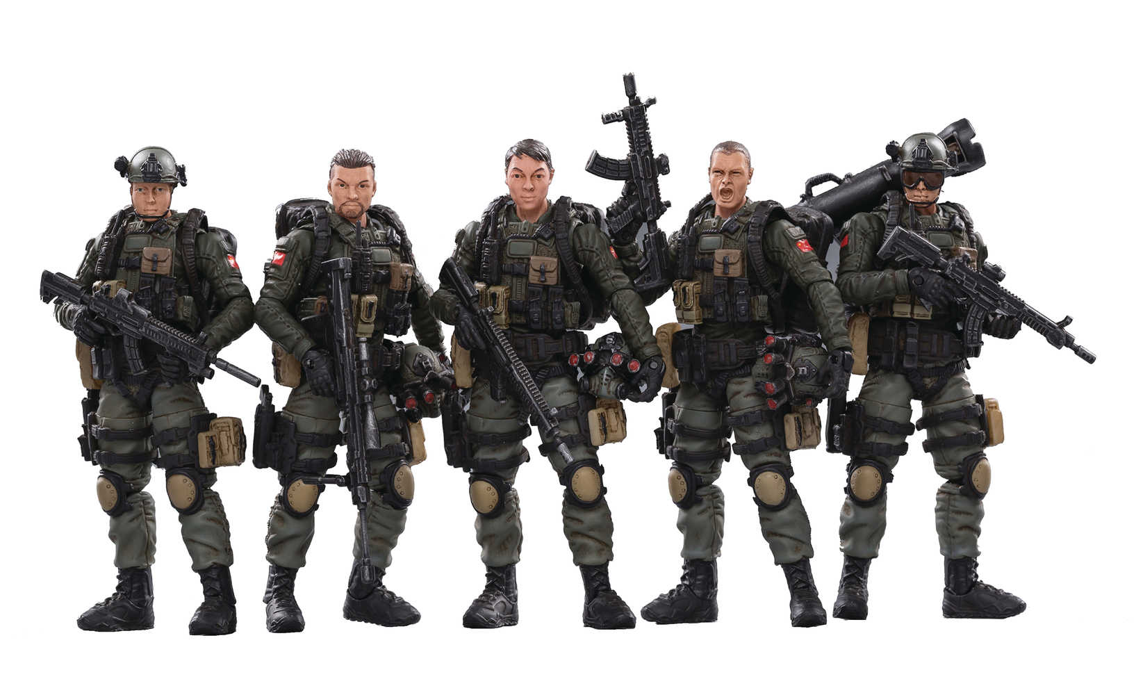 Joy Toy Pla Army Anti Terrorism Unit 1/18 Figure 5 Pk  (