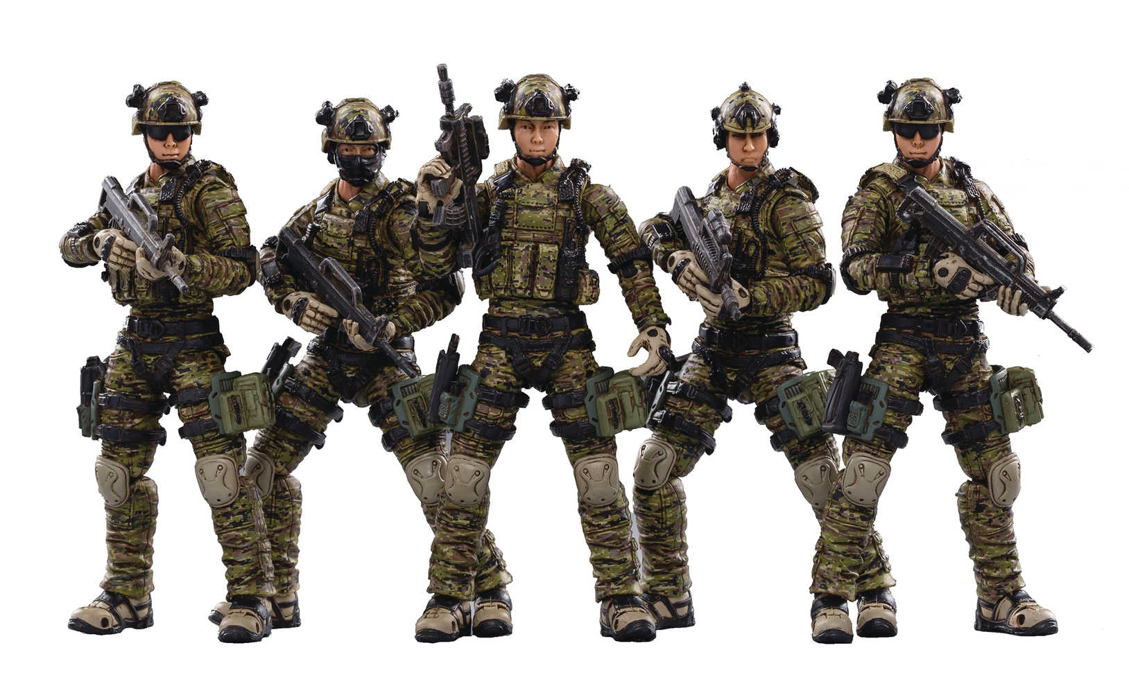 Joy Toy Pla Army Ground Force 1/18 Figure 5 Pk  