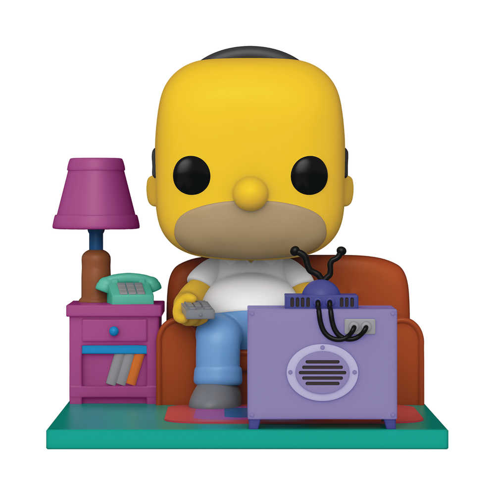 Pop Deluxe Simpsons Homer Watching TV Vinyl Figure 