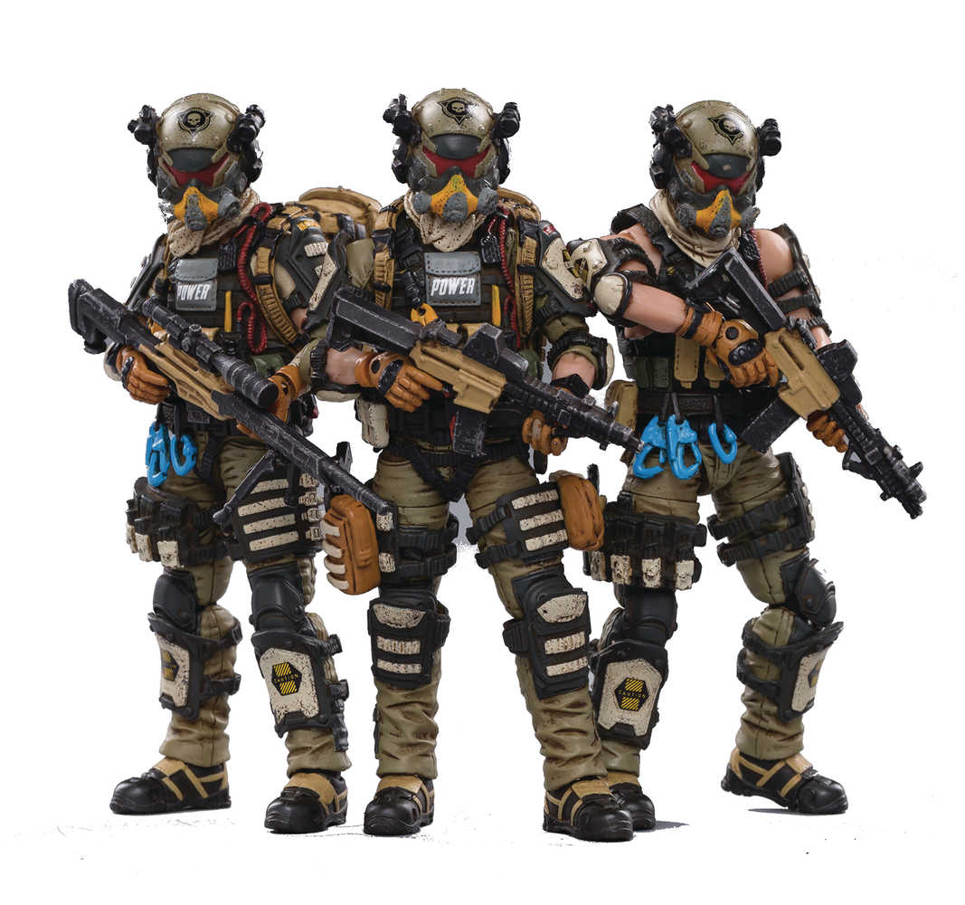 Joy Toy Skeleton Forces Paratrooper Squad 1/18 Figure 3 Pk (N