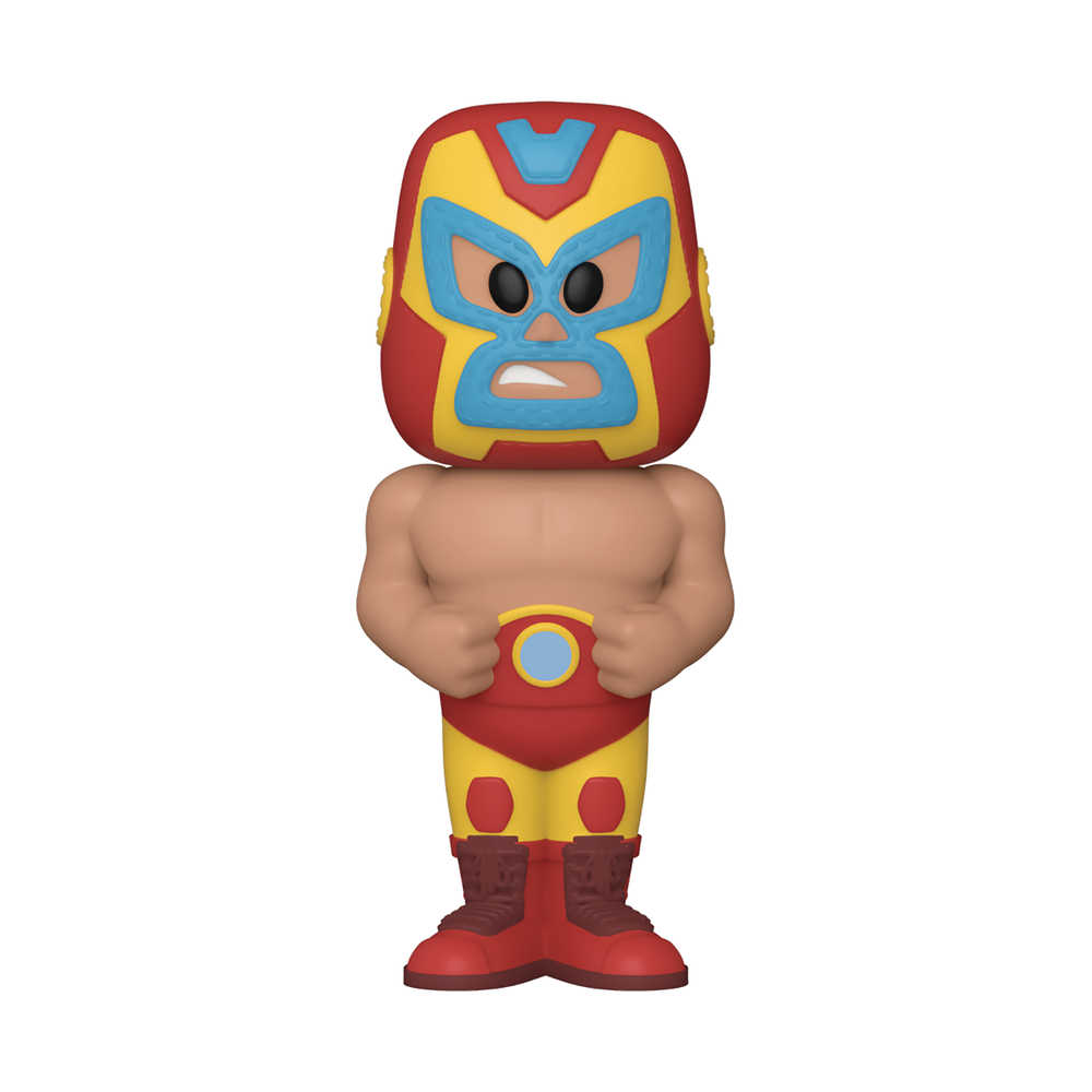 Vinyl Soda Luchadores Iron Man with Metallic with Chase 