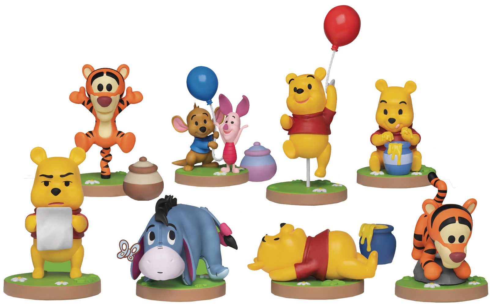 Disney Winnie The Pooh Series Mea 020 8 Pc Figure Set 