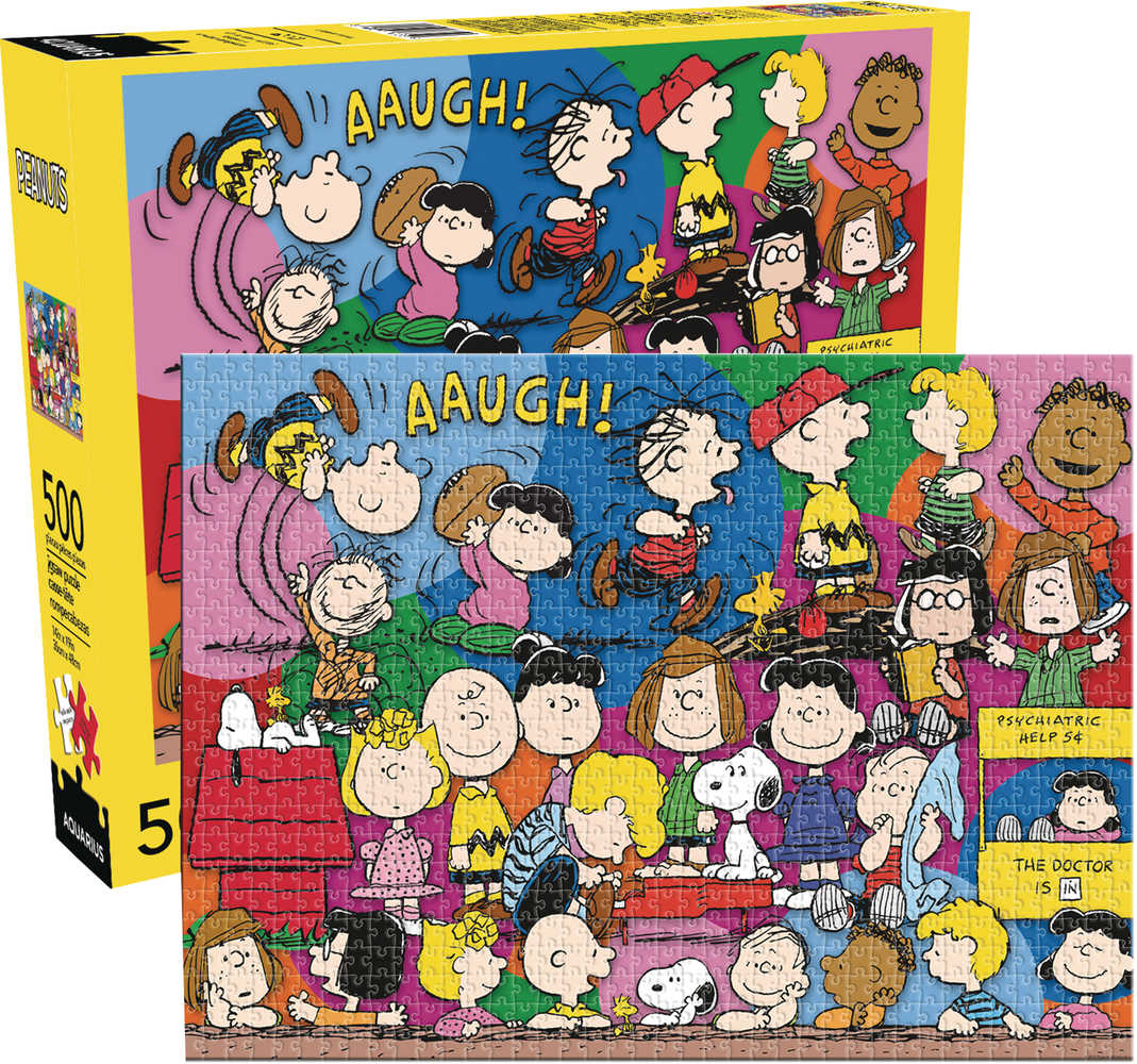 Aquarius Peanuts Cast 500 Pc Puzzle 