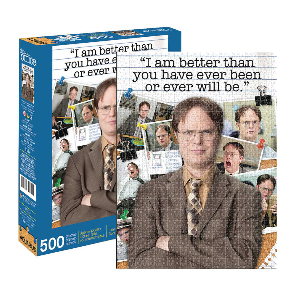 Aquarius The Office Dwight Schrute Quote 500 Pc Puzzle 