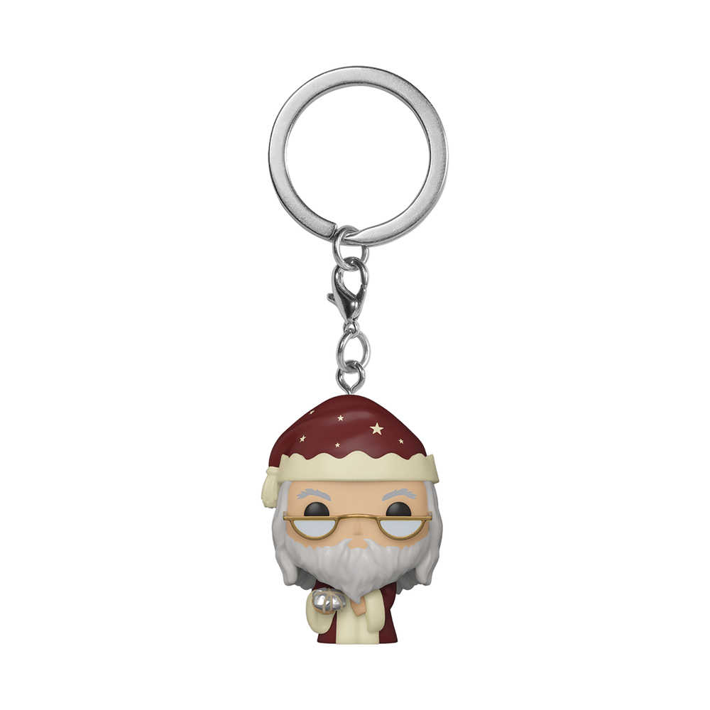 Pocket Pop Harry Potter Holiday Dumbledore Keychain 