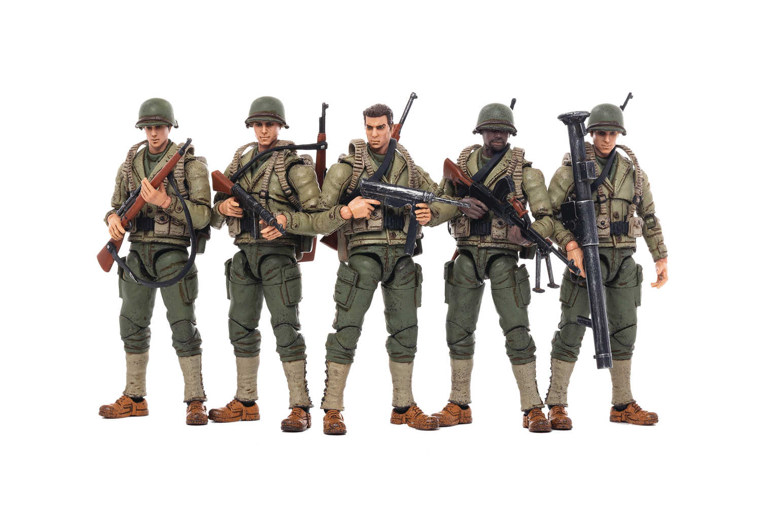 Joy Toy Wwii Us Army 1/18 Figure 5 Pk  