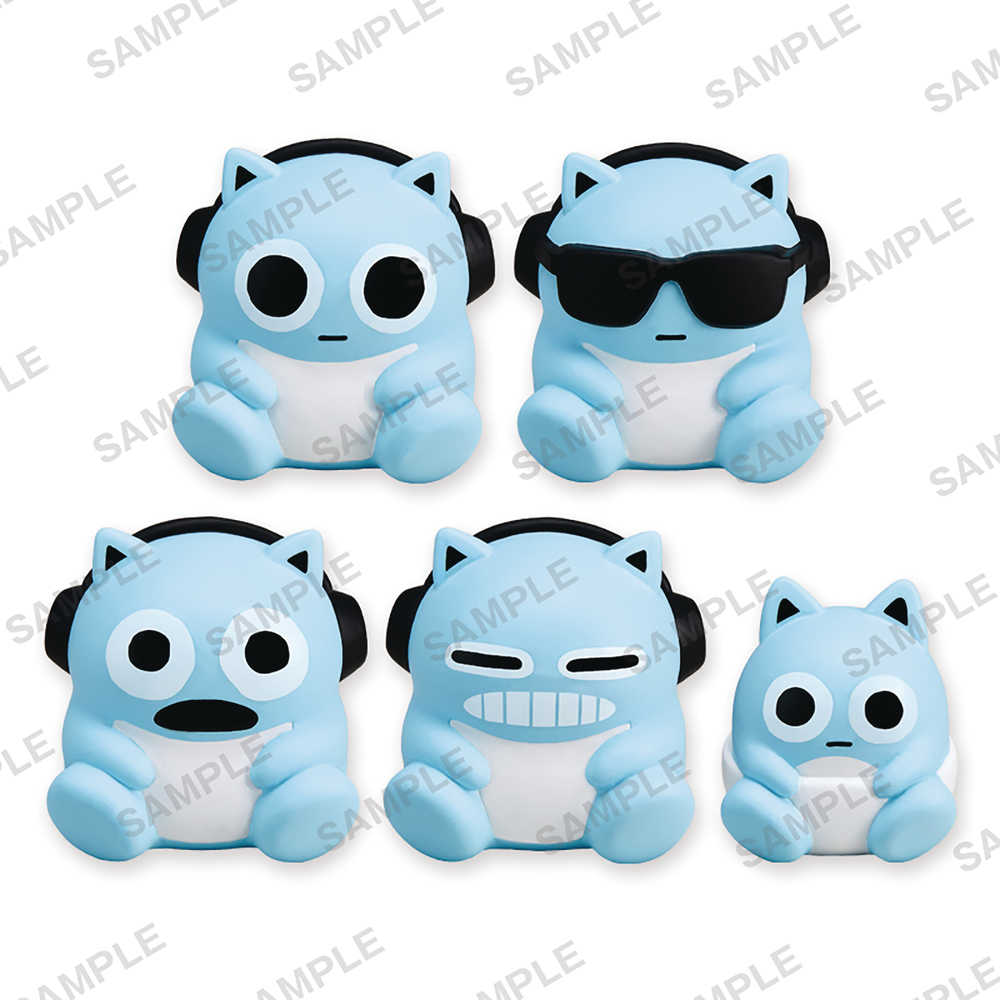 Blue Hamham Collection 6 Pc Mini Figure Blind Mystery Box Display 