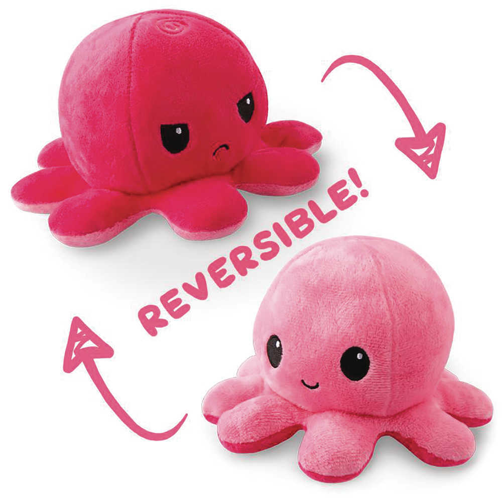 Teeturtle Reversible Octopus Mini Pink Plush 