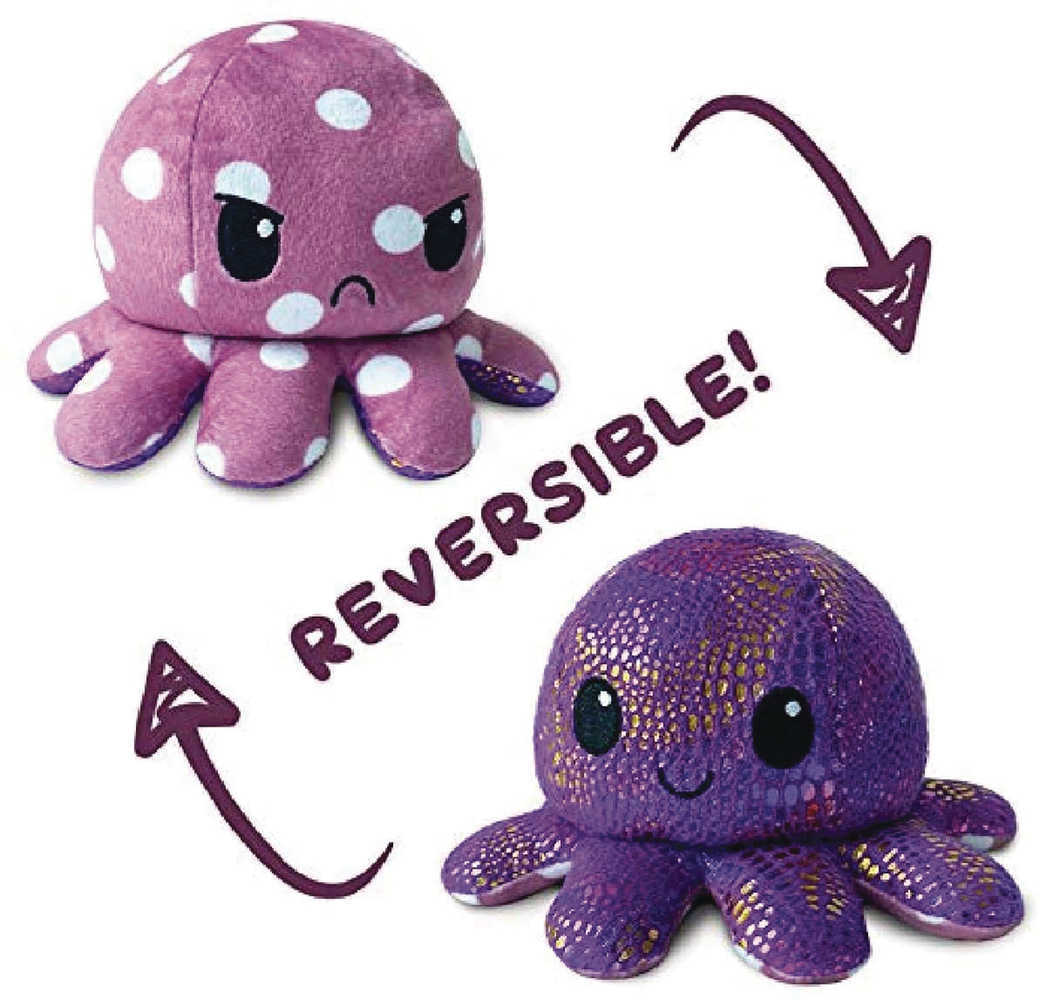 Teeturtle Reversible Octopus Mini Polka Dot Plush 