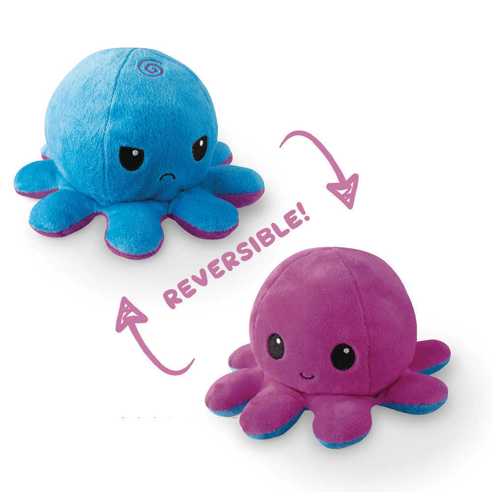 Teeturtle Reversible Octopus Mini Purple Plush 