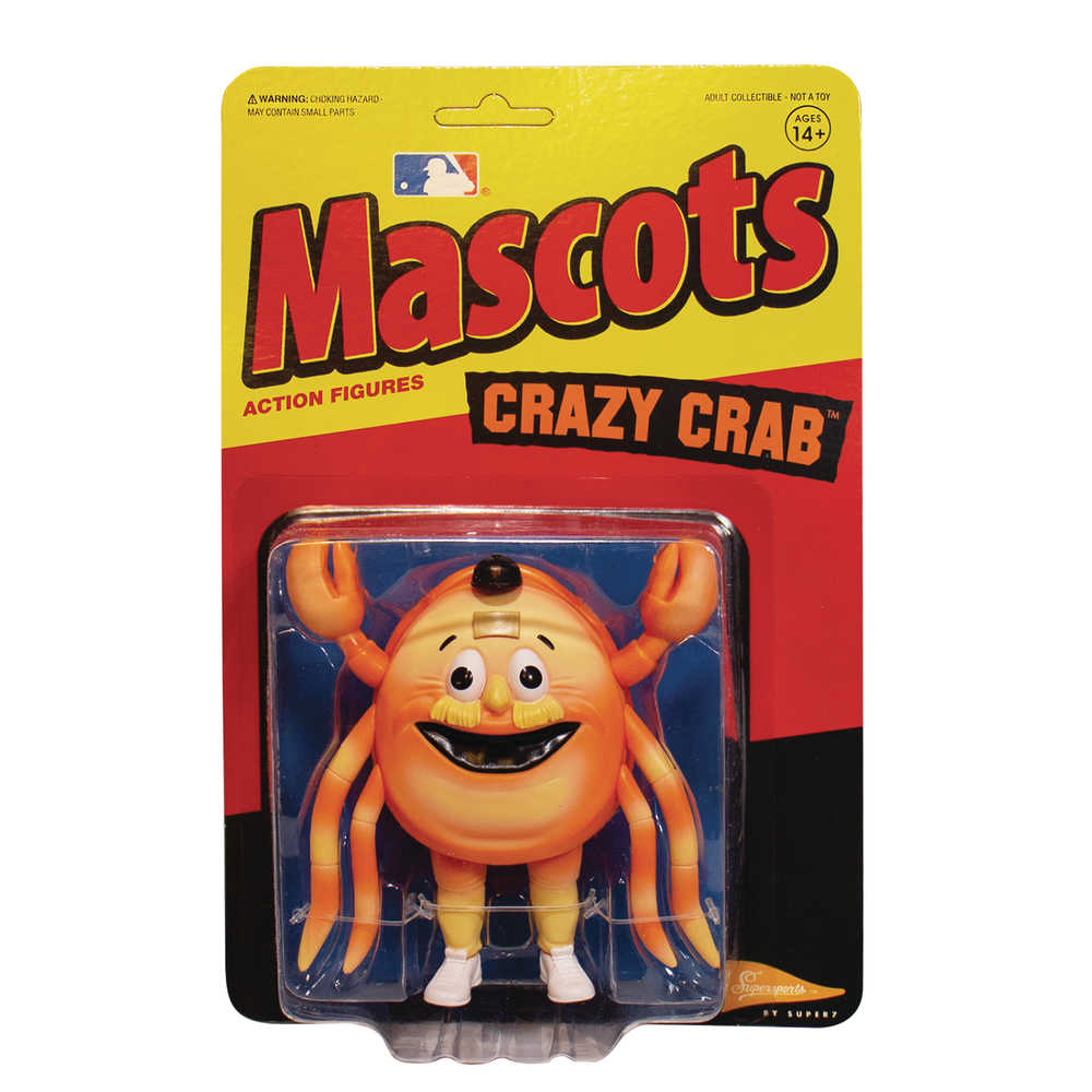 Mlb Mascot Sf Giants Crazy Crab W1 Reaction Figure  