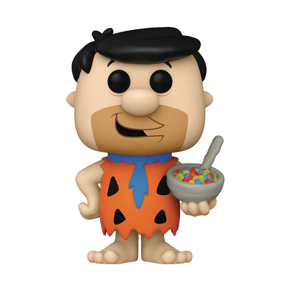Pop Ad Icons Fruity Pebbles Fred with Cereal Vinyl Figure 