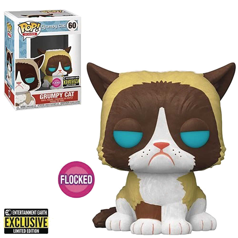 Pop Grumpy Cat Flocked Vinyl Figure  