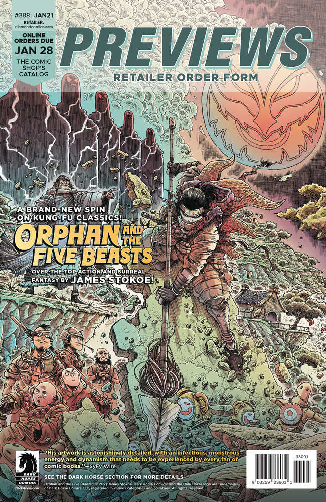 Previews #390 Mar 2021 Retailer Order Form Extras 