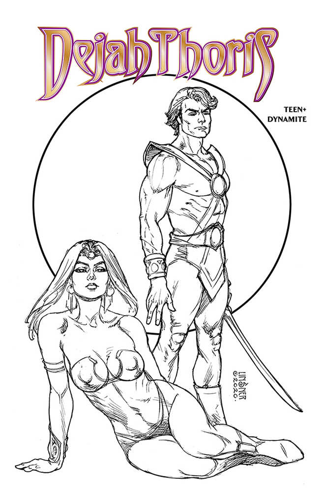 Dejah Thoris Winters End One Shot 15 Copy Linsner Black & White Variant Edition
