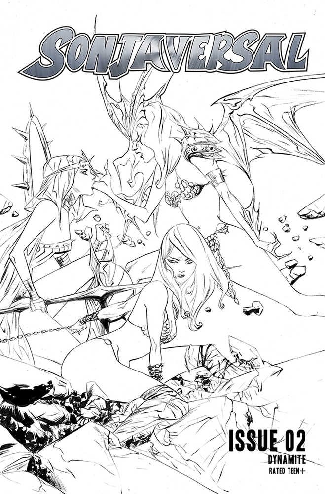 Sonjaversal #2 20 Copy Lee Black & White Variant Edition