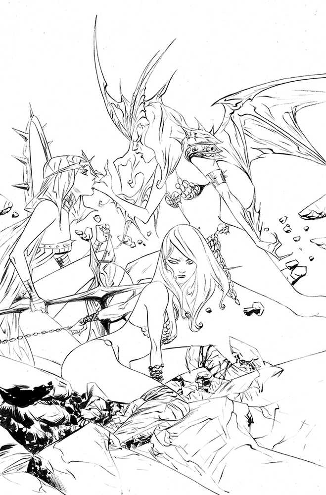 Sonjaversal #2 50 Copy Lee Black & White Full Art Variant Edition