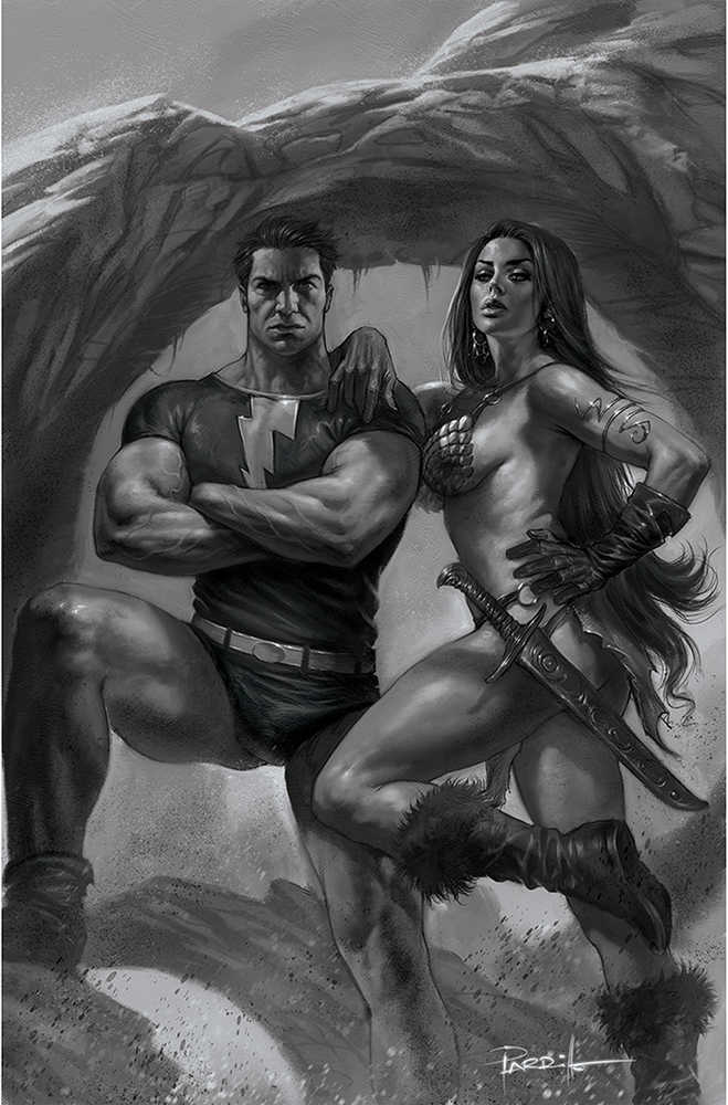 Red Sonja The Superpowers #3 50 Copy Parrillo Black & White Virgin Inc