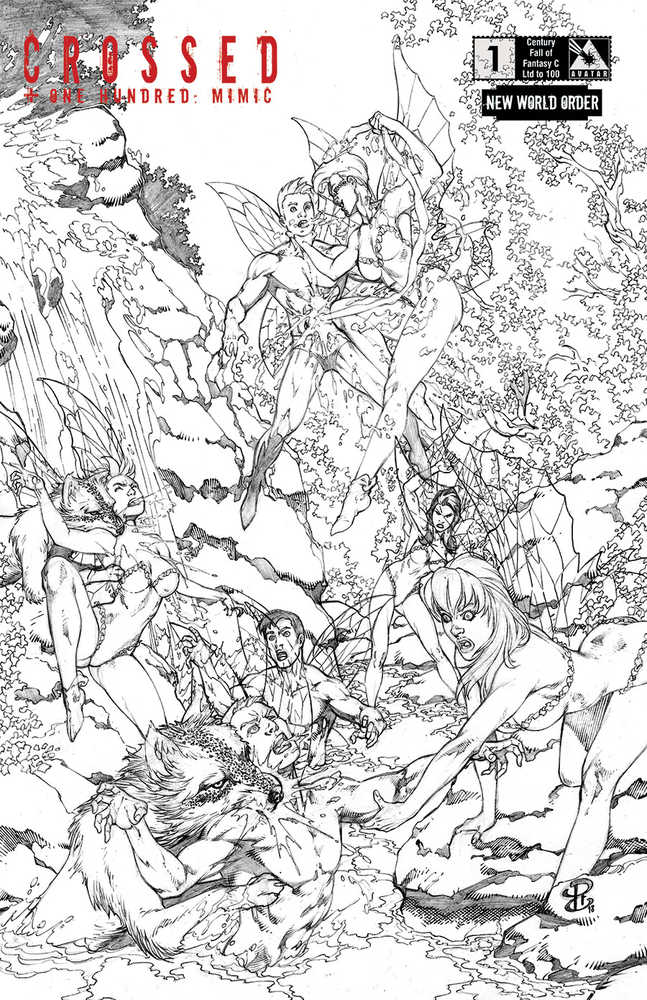 Crossed +100 Mimic #1 Nwo Century Fall Of Fantasy C (Mature) 