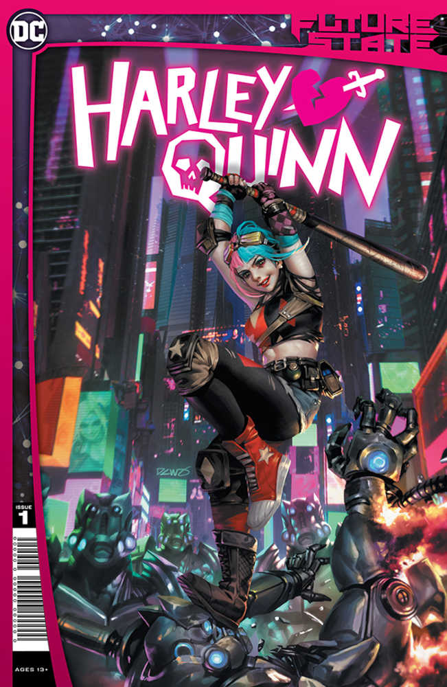 Df Harley Quinn #1 Philips Signed 