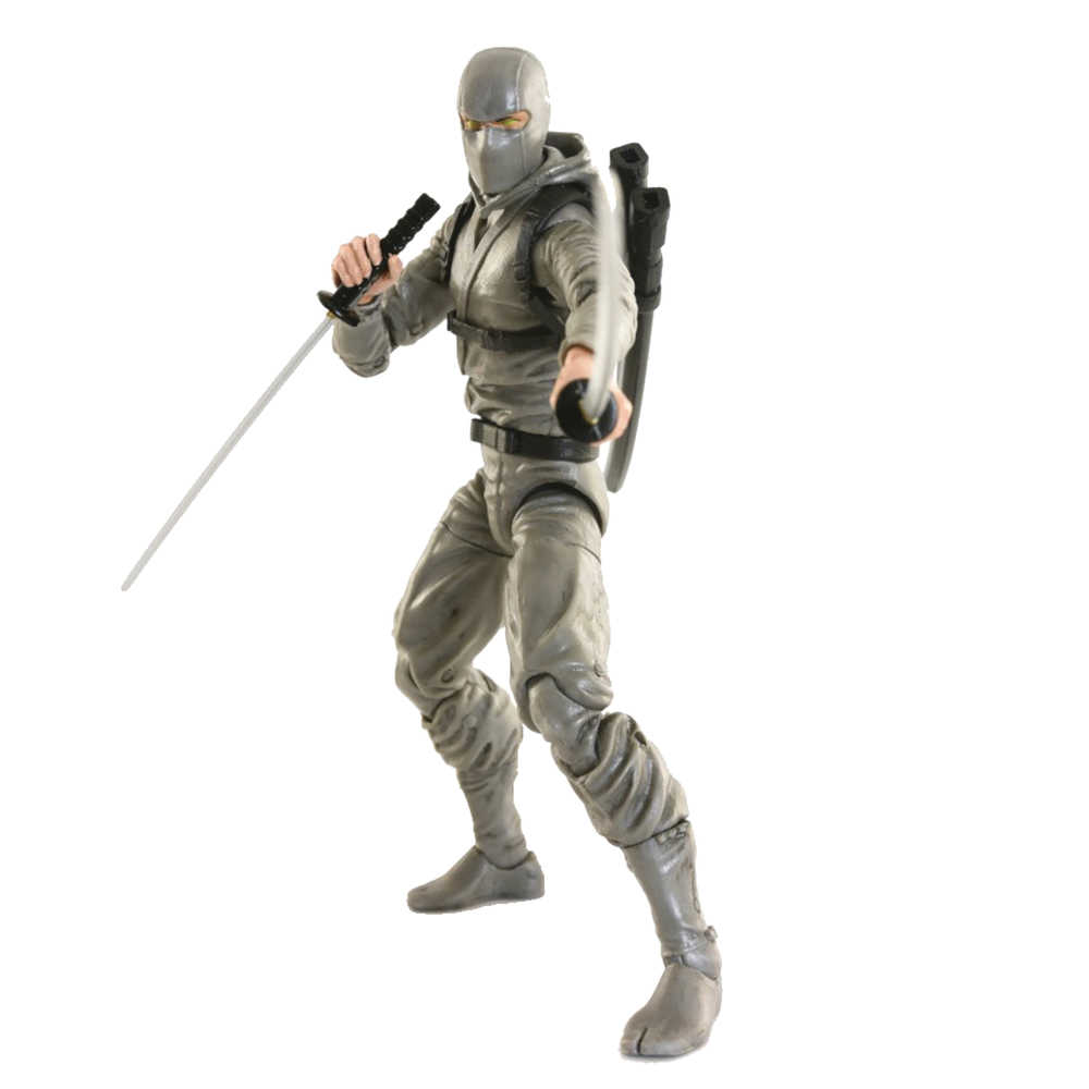 Articulated Icons Basic Ninja Grey 6 In Action Figure  