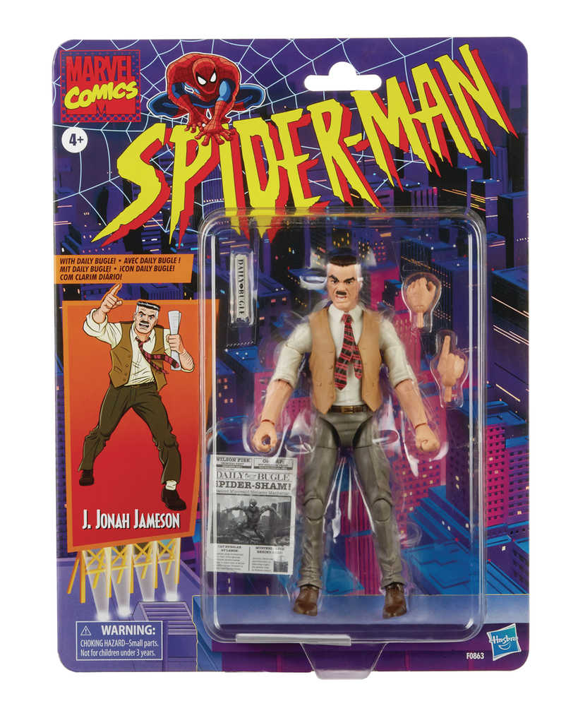 Spider-Man Vintage Jonah Jameson 6 In Action Figure Case  