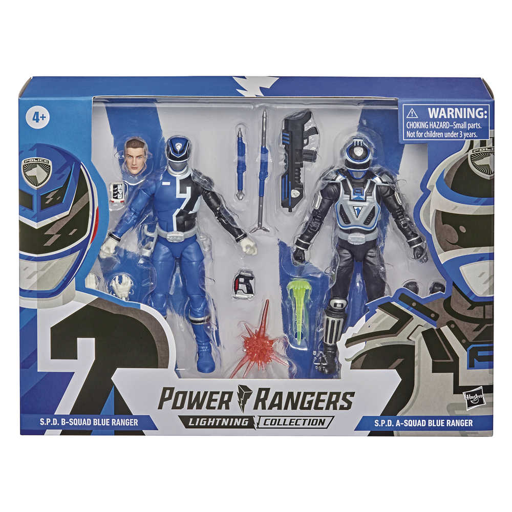 Power Rangers Lightning Spd Blue A/B Action Figure Bpk Case  